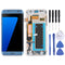 Écran LCD et numériseur en matériau Super AMOLED d'origine (avec cadre/câble flexible de port de charge/câble flexible de bouton d'alimentation/câble flexible de bouton de volume) pour Galaxy S7 Edge/G935F/G935FD (bleu)